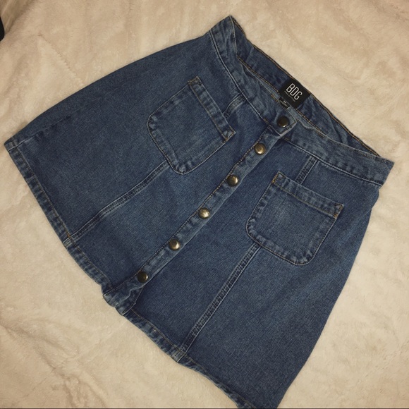 Urban Outfitters Button Down Denim Skirt - Picture 1 of 1